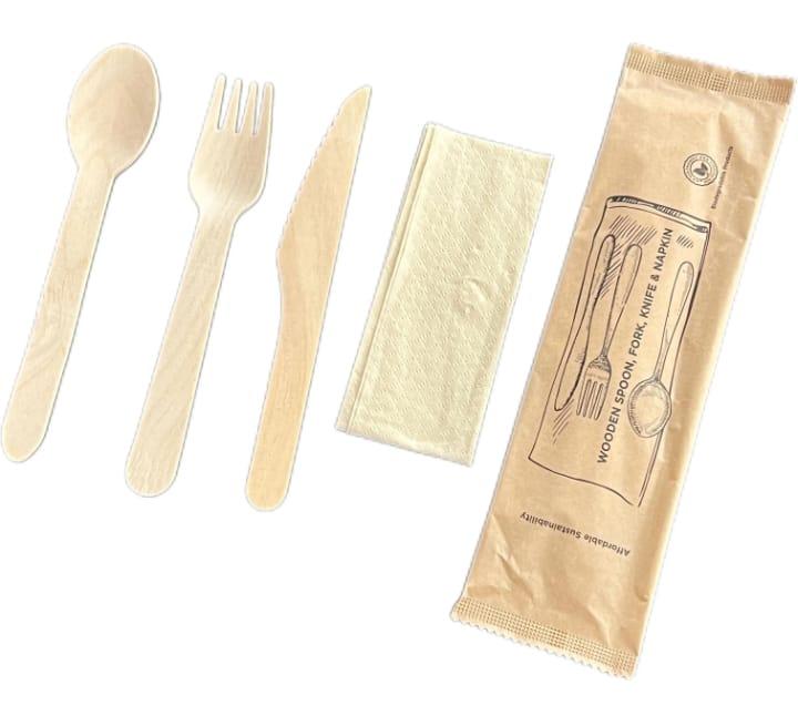 Wooden Cutlery Kit